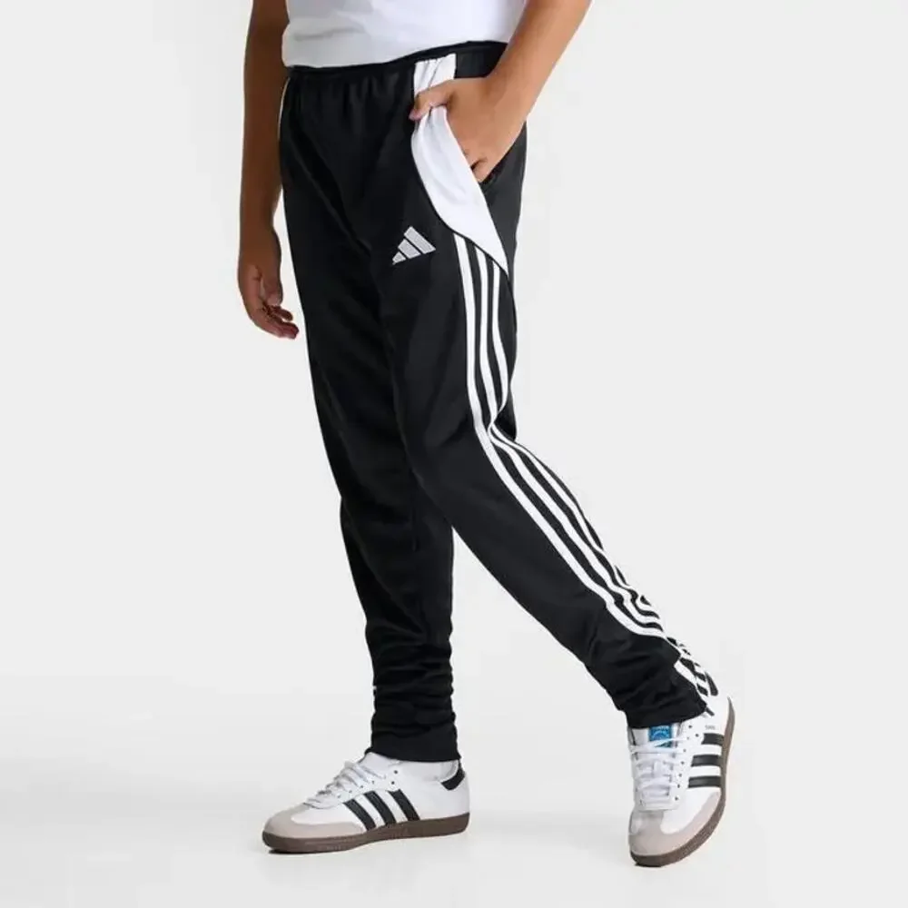 NWT Adidas Boys Black White Tiro 24 Training Activewear Pants Youth Size XL